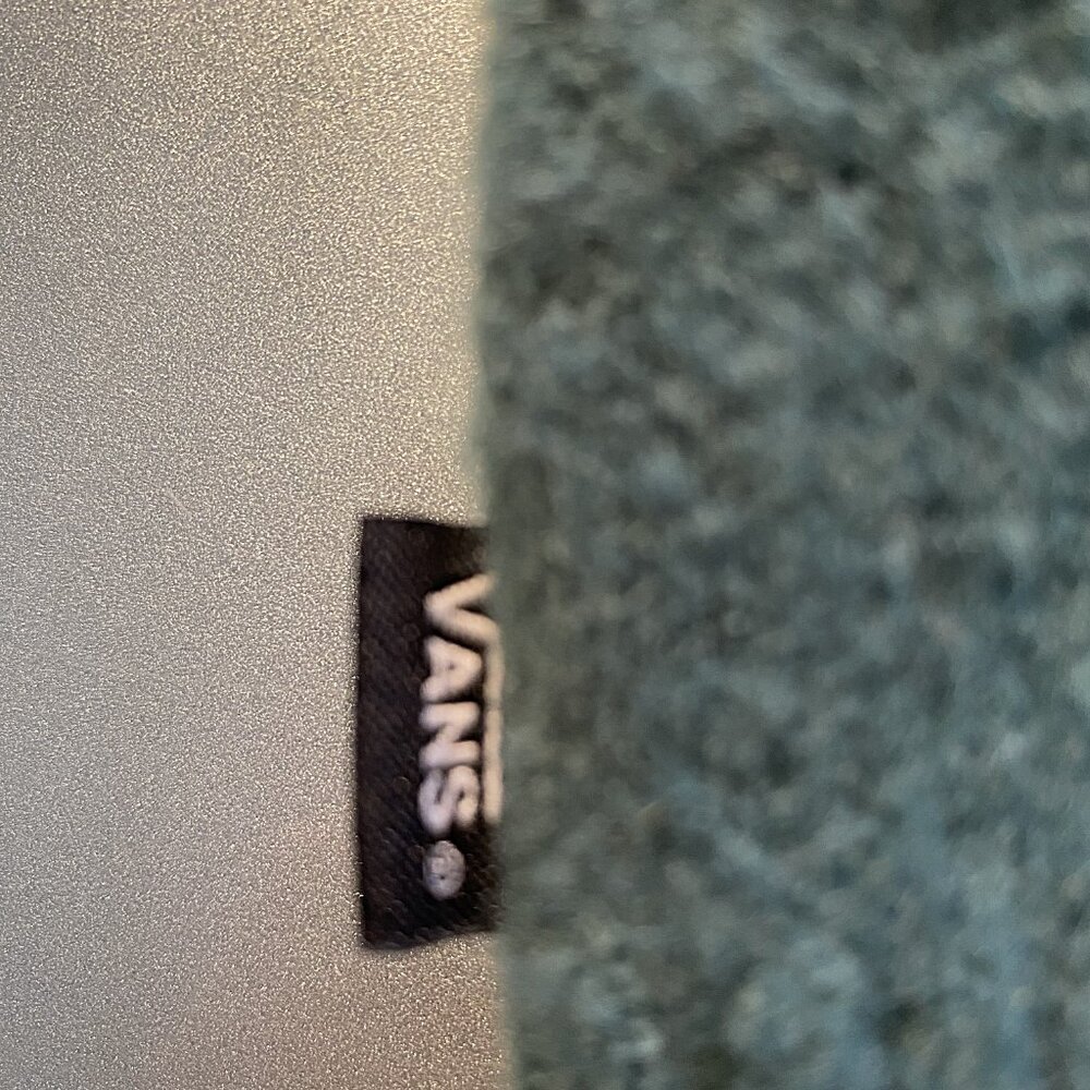 Men's Vans Cardigan V Neck Sweater Green Size Medium M - Picture 3 of 4